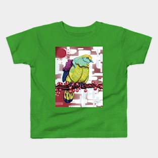 Whistling green pigeon Kids T-Shirt